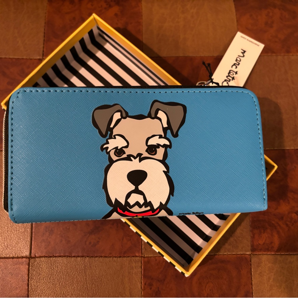 Marc Tetro Blue Dog Design Wallet